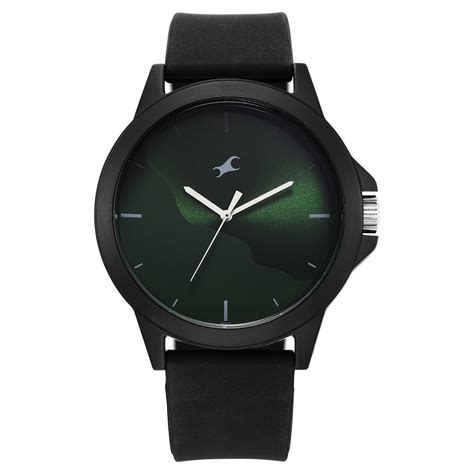 Buy Online Fastrack Tees Wanderlust Quartz Analog Green Dial Silicone ...