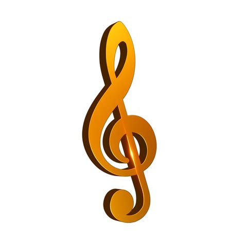 3D Gold Texture music note 23215868 PNG