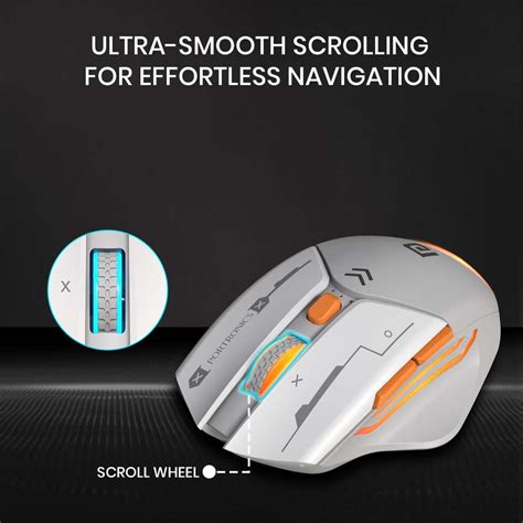 Portronics Vader Max Wireless Mouse, Bluetooth 5.3 & 2.4 GHz, 6 Buttons ...