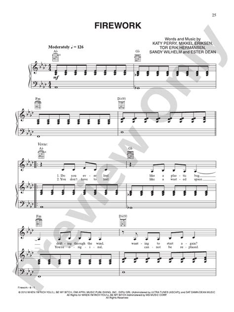 Katy Perry Firework Instruments 的图像结果