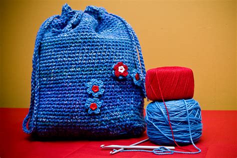 Image result for Crochet Project Bag Pattern