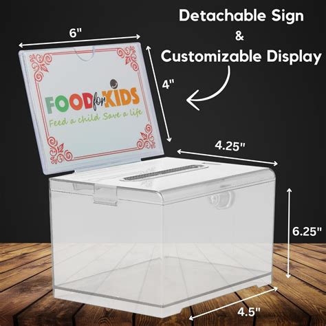 AdirOffice Adir Donation Box with Lock – Acrylic Suggestion India | Ubuy