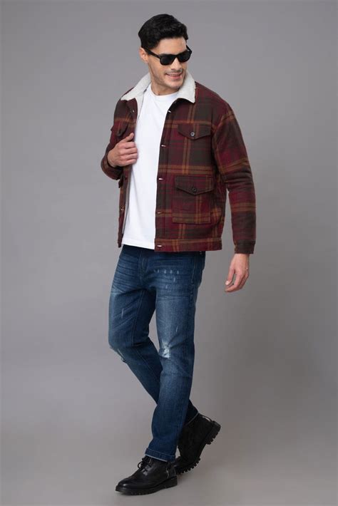 MEN'S 4 POCKETS WINE CHECKS SHACKET – St.Jones