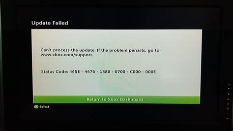 Update Failed From Dash 17502. More Info in Comment. : r/xbox360