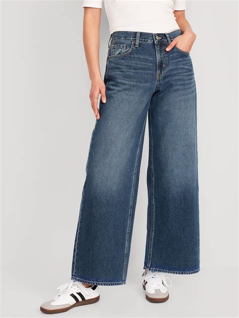 Womens Mid Rise Baggy Jeans at Angelina Varley blog