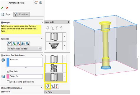 Image result for SolidWorks Add a Through Hole