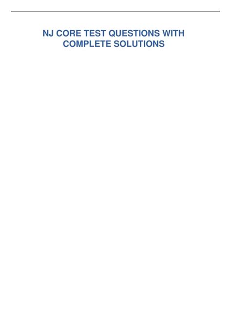 Image result for Core Test Questions