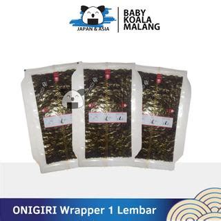 Jual ONIGIRI Wrapper 1 Lembar Halal │ Lembar Rumput Laut Import untuk ...