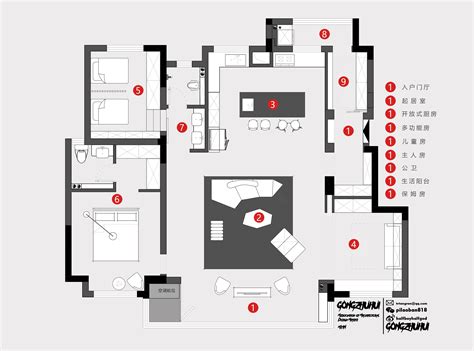 #平面布置图 | House plans, Floor plans, How to plan