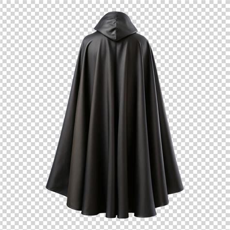 Black cape back view isolated on transparent background | Premium AI ...