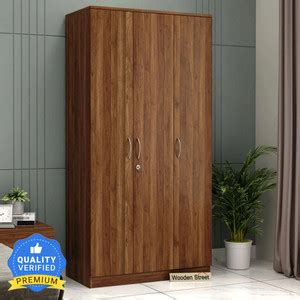 Wooden Street Kayden Premium Engineered Wood 3 Door Multi Utility ...