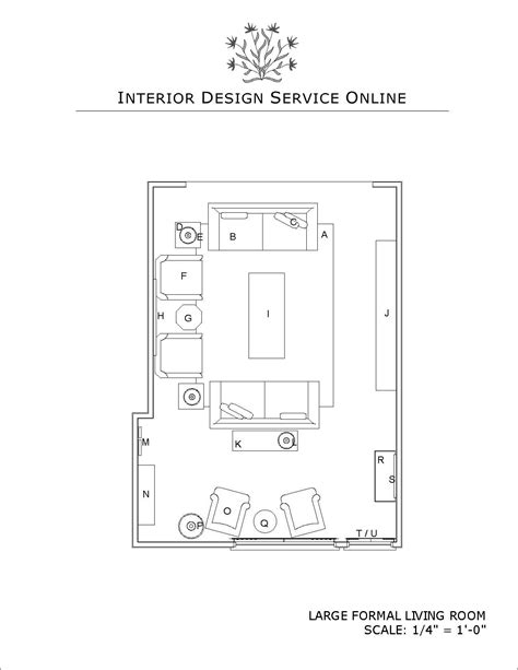 Formal Living Room Floor Plan