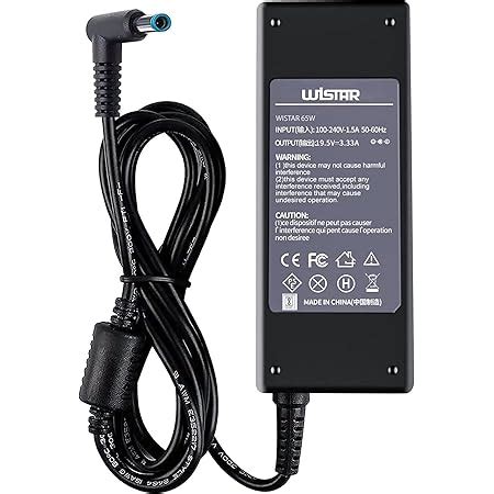 HP 65W AC Laptops Charger Adapter 4.5mm for HP Pavilion Black (Without ...