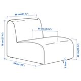 STOCKHOLM 2025 1-seat section, Alhamn beige - IKEA