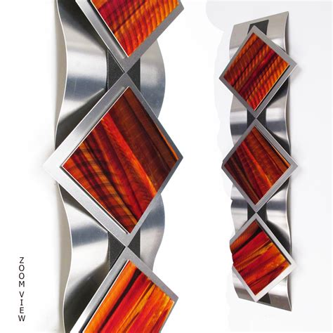 "Reflections Series" Modern Abstract Metal Wall Art Sculpture Decor ...