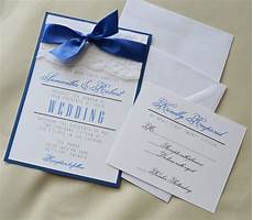 Blue Invitations Wedding by Set Of 20 Royal Blue Wedding Invitation White And Royal Blue Blue Invitations Wedding