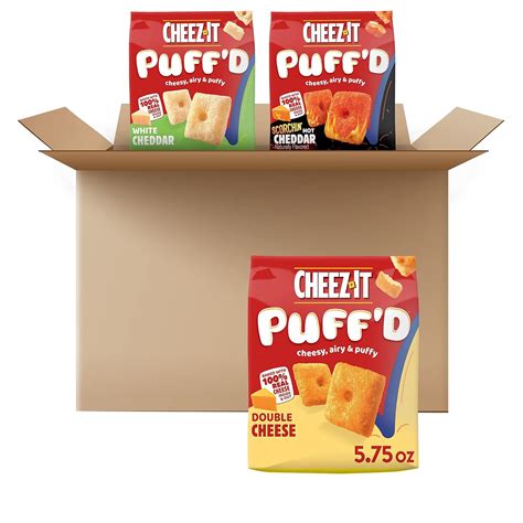 Buy Cheez-It Puff'd Cheesy Baked Snacks, Puffed Snack Crackers, Kids ...