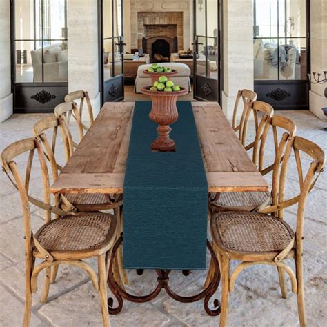 Buy PRAKARTIK BY INDUARTS 100% Cotton Ribbed Rectangular Dining Table ...