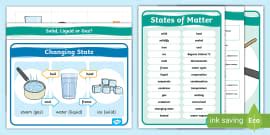 What are the states of matter? - Twinkl
