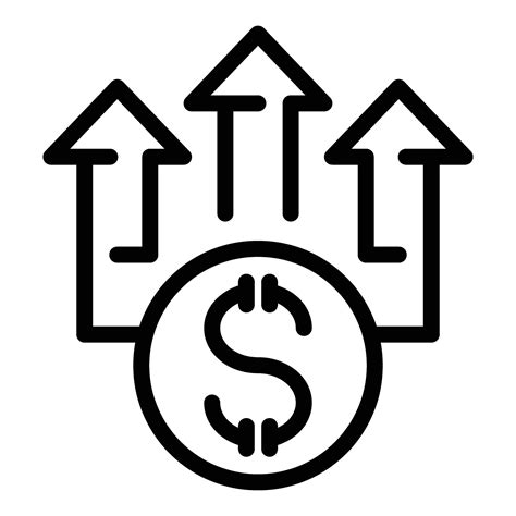 Economic prosperity icon outline vector. Business earnings raise 40272425 Vector Art at Vecteezy