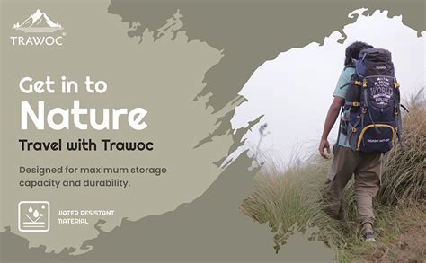 Buy TRAWOC 80 L Camping Hiking Trekking Bag Travel Rucksack with Rain ...