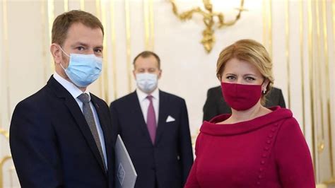 President of Slovakia wears face mask matching her dress at official ...