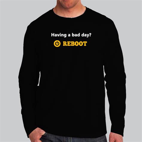 Bad Day Reboot Programmer T-Shirt For Men – TEEZ.in