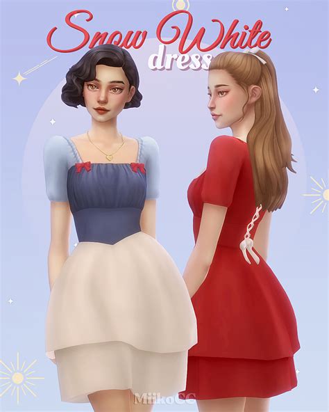 Snow White dress - The Sims 4 Create a Sim - CurseForge
