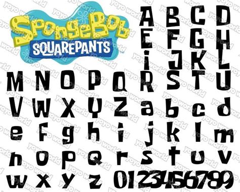 Spongebob Font Spongebob Svg Spongebob Font Svg Spongebob - Etsy Finland