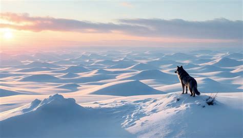 Schöne Tiere im Schnee | KI-generiertes Bild