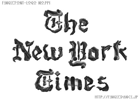 The New York Times - ニューヨーク・タイムズ - NYタイムズ - USA [ Finger font - Finger ...