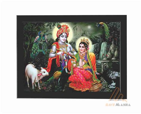 ARTMANIA® RADHA KRISHNA ART Frame Painting for Wall Decor/Home Decor ...