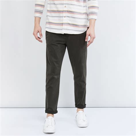 MAX Solid Slim Fit Chinos | Max | Amanora Magarpatta Rd | Pune