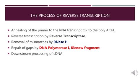 Reverse Transcription of RNA | PPTX