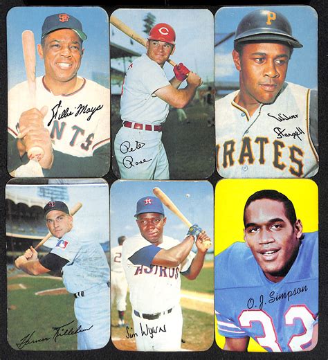 Lot Detail - Lot of (6) 1970 Topps Super Cards inc. Willie Mays, Pete ...