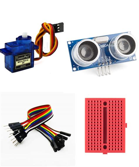 Robocraze HC-SR04 Ultrasonic Distance Sensor With SG 90 Tower Pro Micro ...