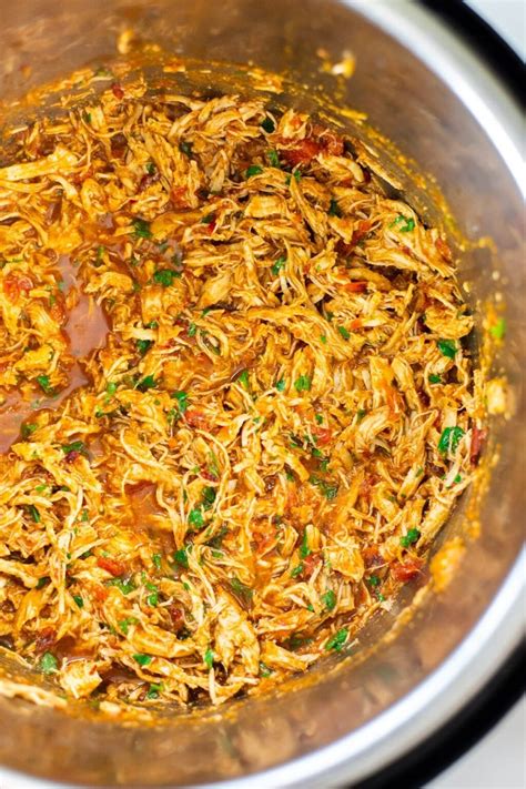 Easy Instant Pot shredded chicken tacos with a homemade seasoning mix ...