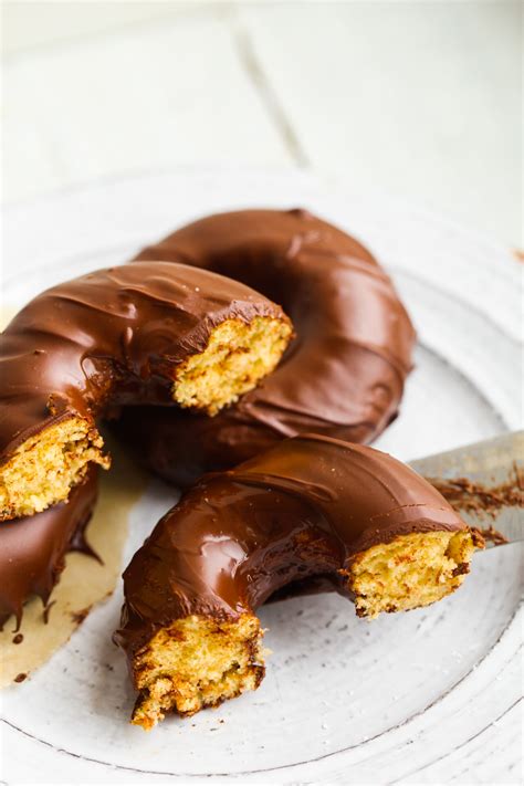 Chocolate Frosted Donuts - Baked Vegan - HealthyHappyLife.com