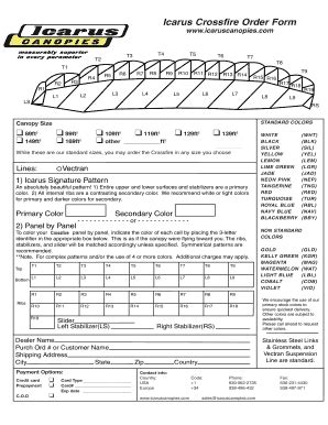 Fillable Online my-skyworld Icarus Crossfire Order Form ...