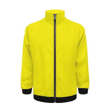 Pure Yellow Jacket Men's Street Cool Long Sleeves Coat Personality Tops ...