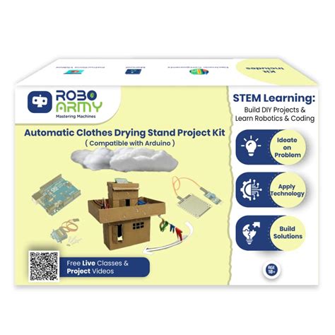 Buy DIY Automatic Clothes Drying Stand Project Kit for Kids Age 12 ...