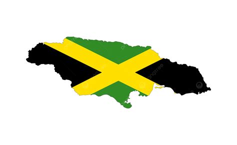 Jamaican Map And Flag Jamaica Map And Flag Coloring Page