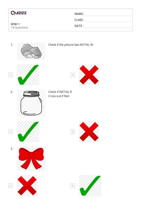 50+ The Letter R worksheets for Kindergarten on Quizizz | Free & Printable