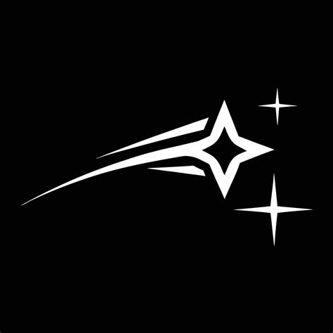Minimalist Shooting Star Logo Featuring a Clean and Elegant Design ...