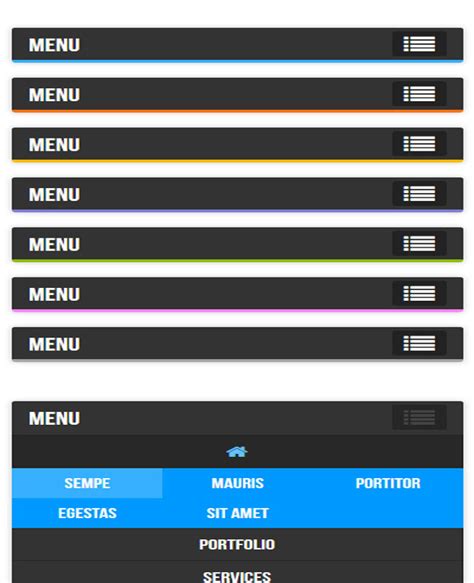 Image result for jQuery Menu Examples