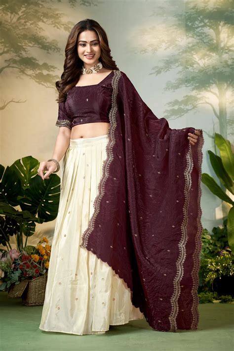South Indian Festival Traditional Half Saree Premalu – Fabcartz