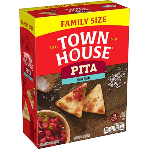 Town House® Sea Salt Pita Family Size Crackers | Town House®