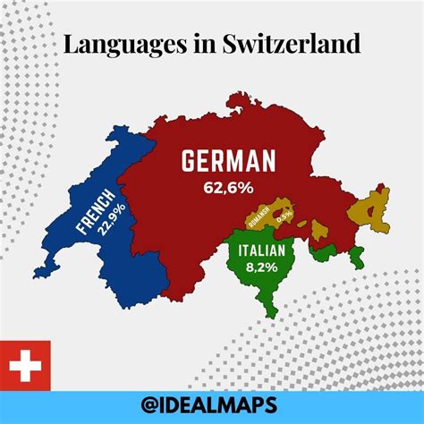 Ideal Maps 💙 on Instagram: “Languages in Switzerland 🇨🇭 Source ...
