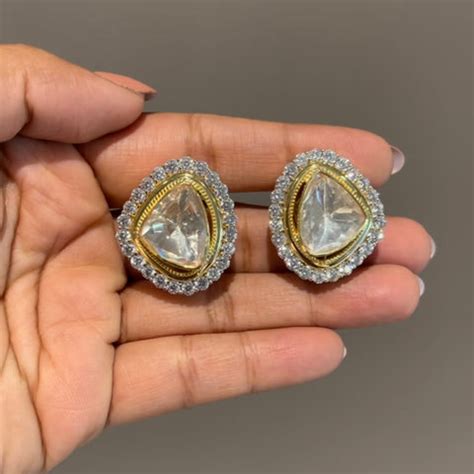 Statement Polki studs – Kantika Jewels