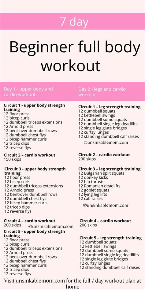 Example Workout Schedule 的图像结果